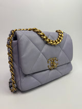 Chanel 19 Small In Lilac Lambskin Leather