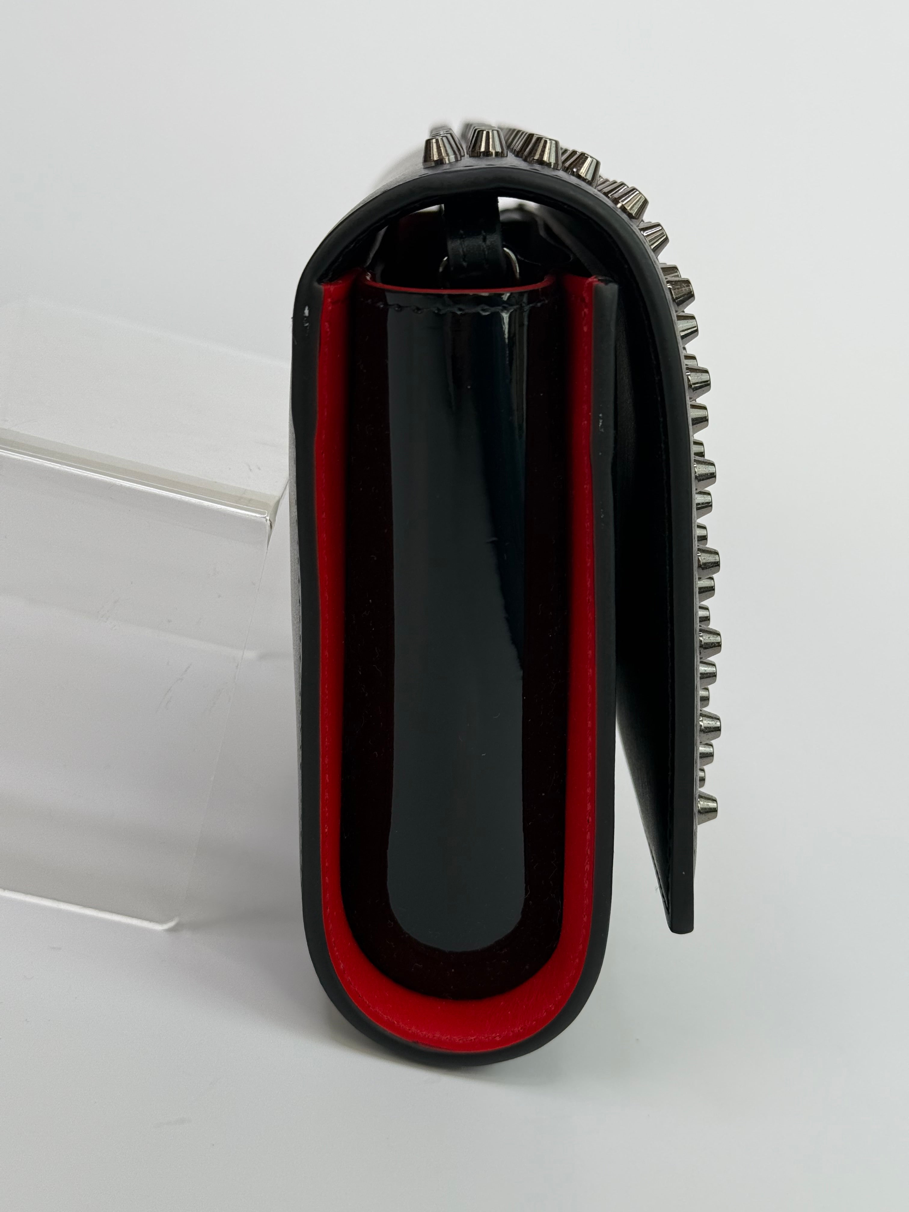 Christian Louboutin Paloma Embellished Leather Clutch