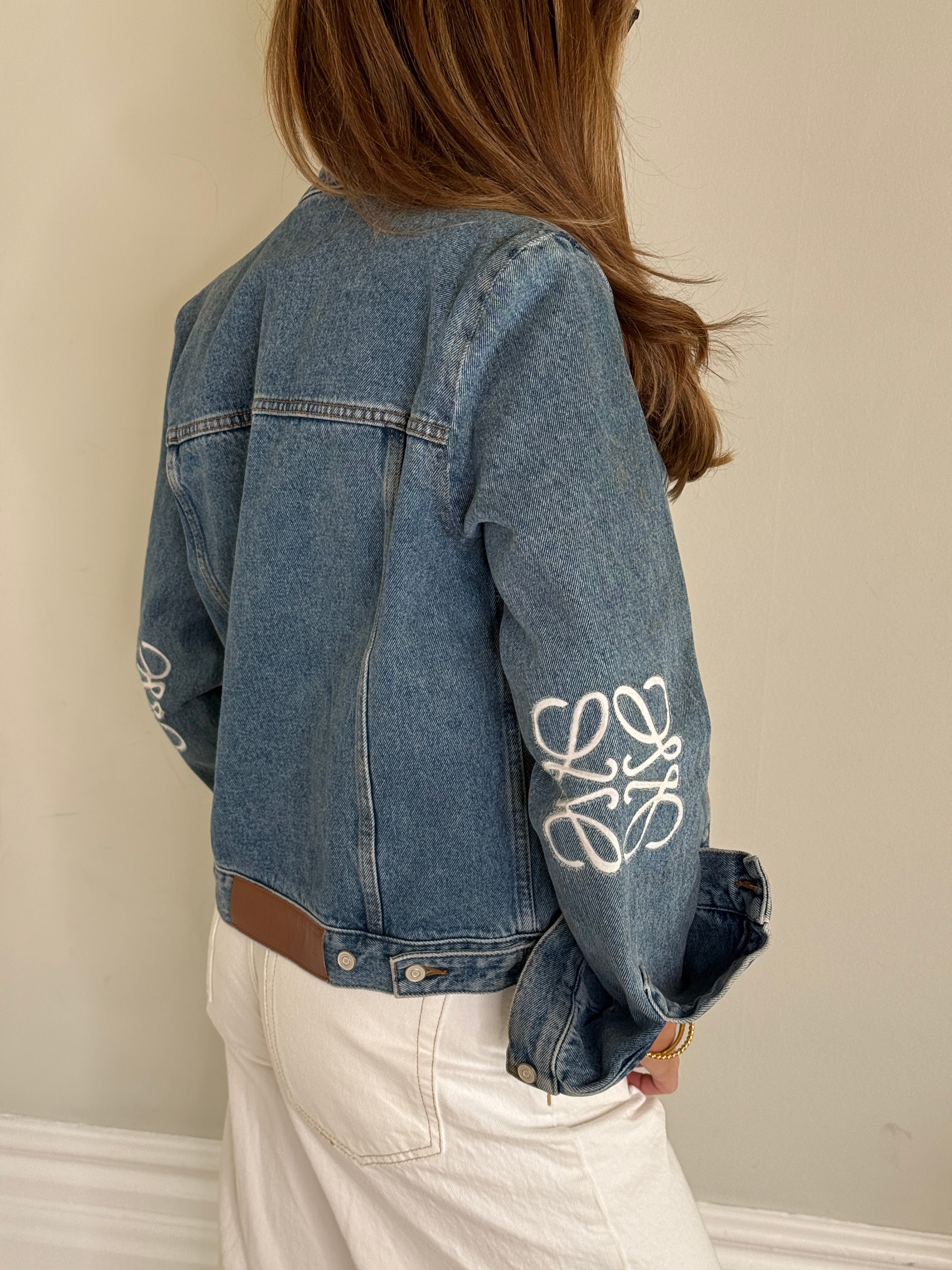 Loewe Anagram Denim Jacket  (Size 38/UK10) In excellent condition. 100% Authenticity Guarantee 