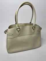 Louis Vuitton Passy Bag In White Ivory Epi Leather