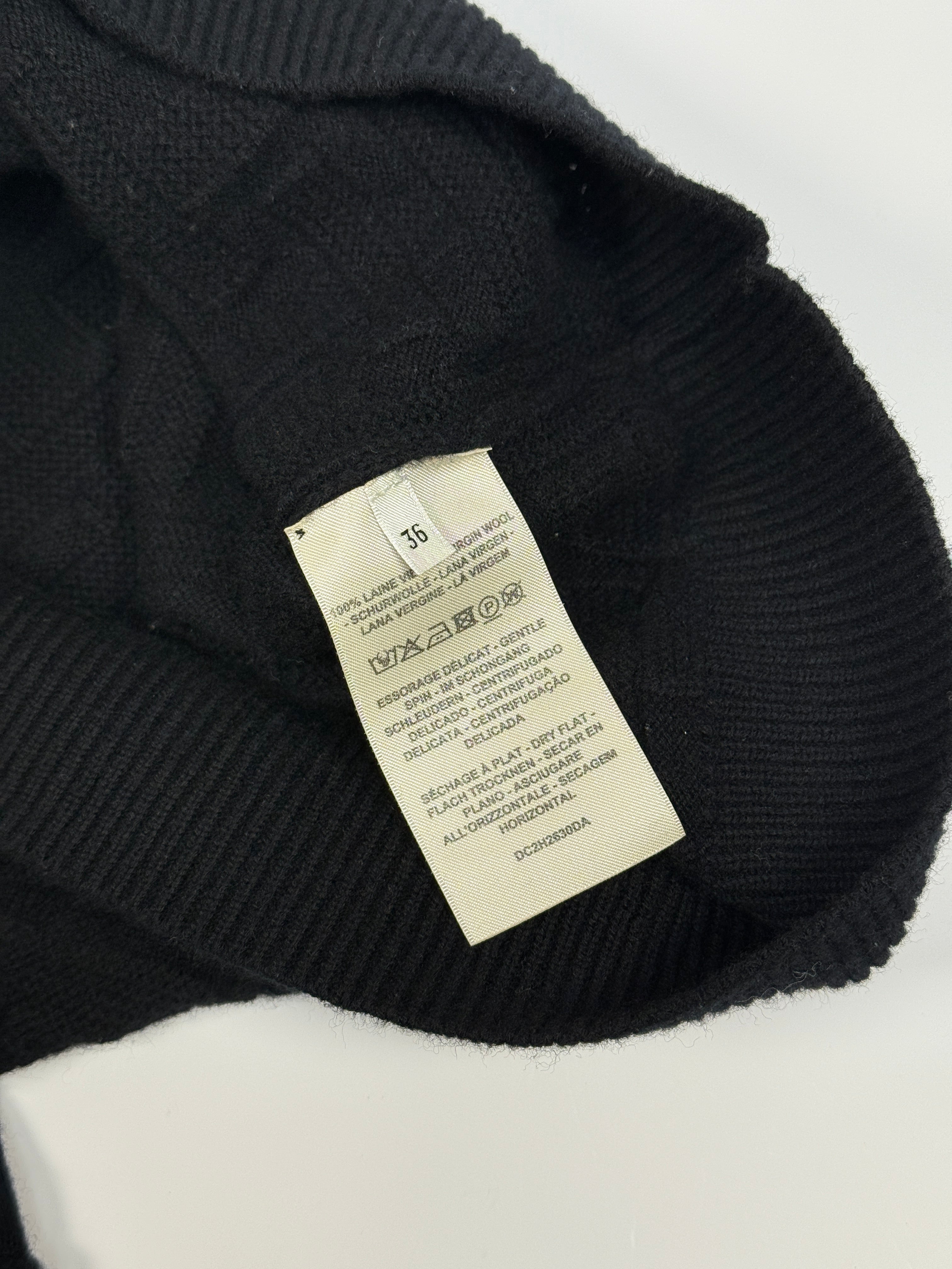 Preloved Authentic Hermès 'H' Long Sleeved Sweater black