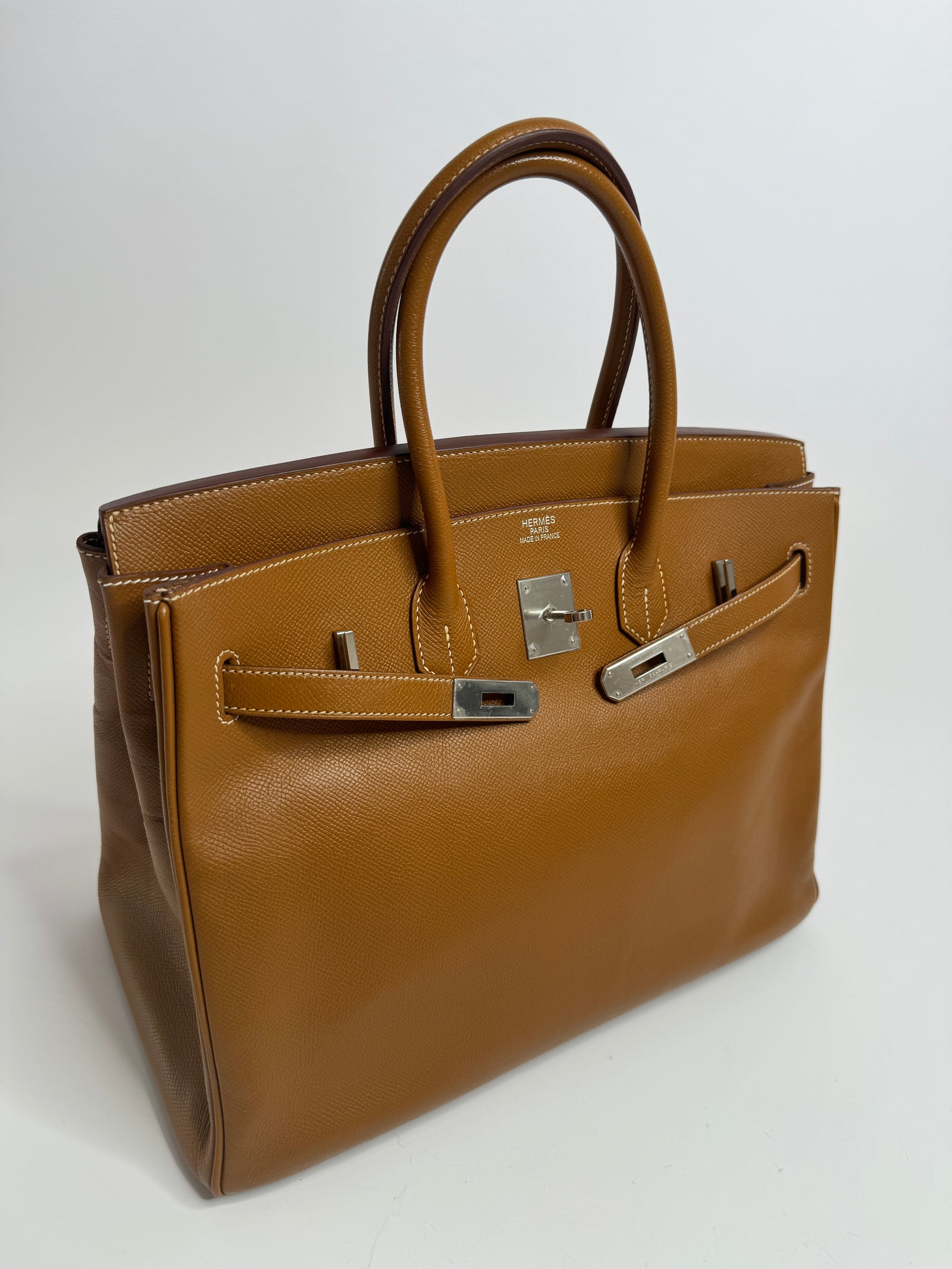 Hermes Birkin 35 In Gold Epsom Leather PHW