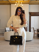 Hermès Birkin 35 Black Ardennes Leather With GHW