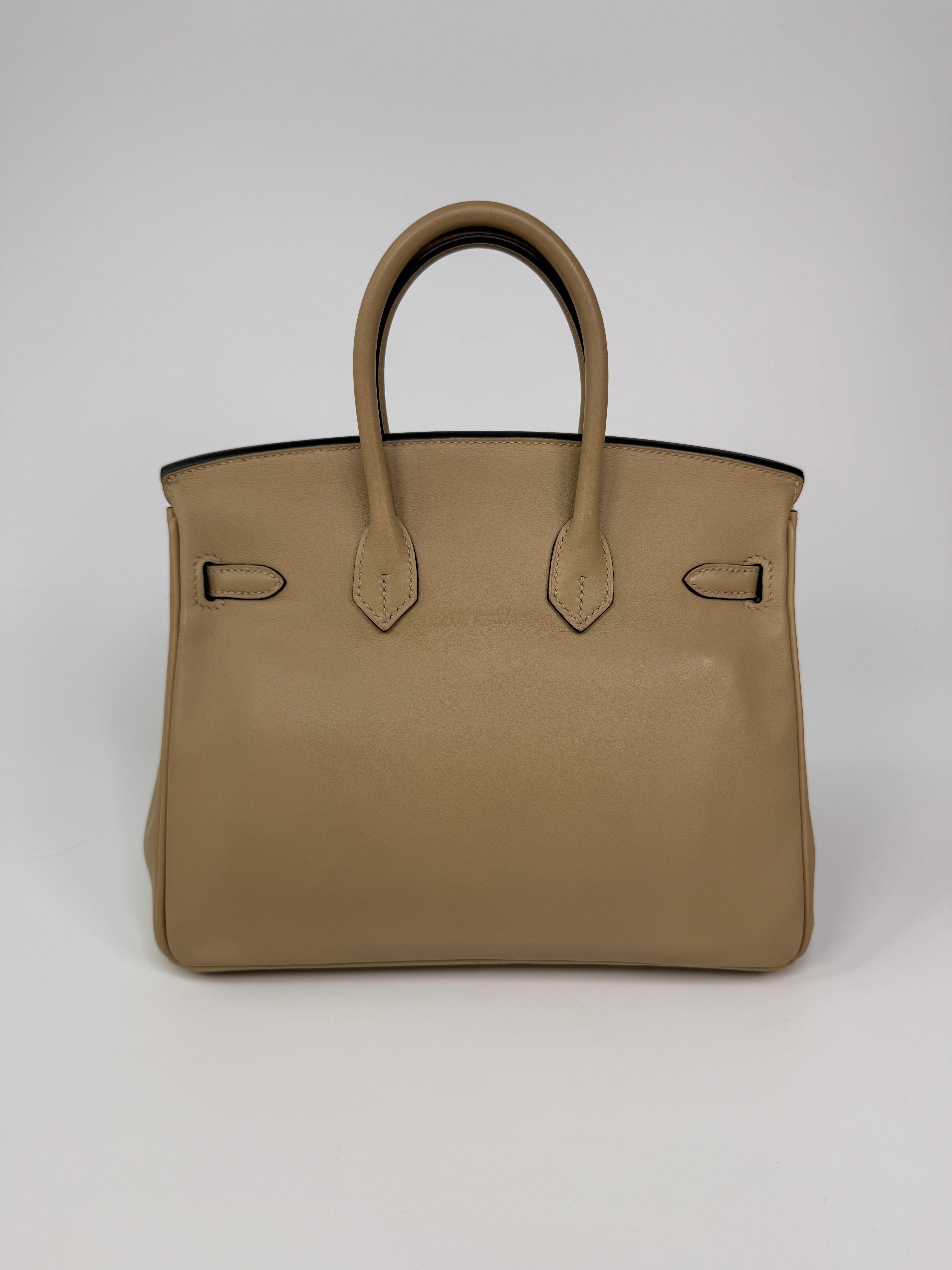 Hermès Birkin 25 In Trench Swift Leather With Gold Hardware