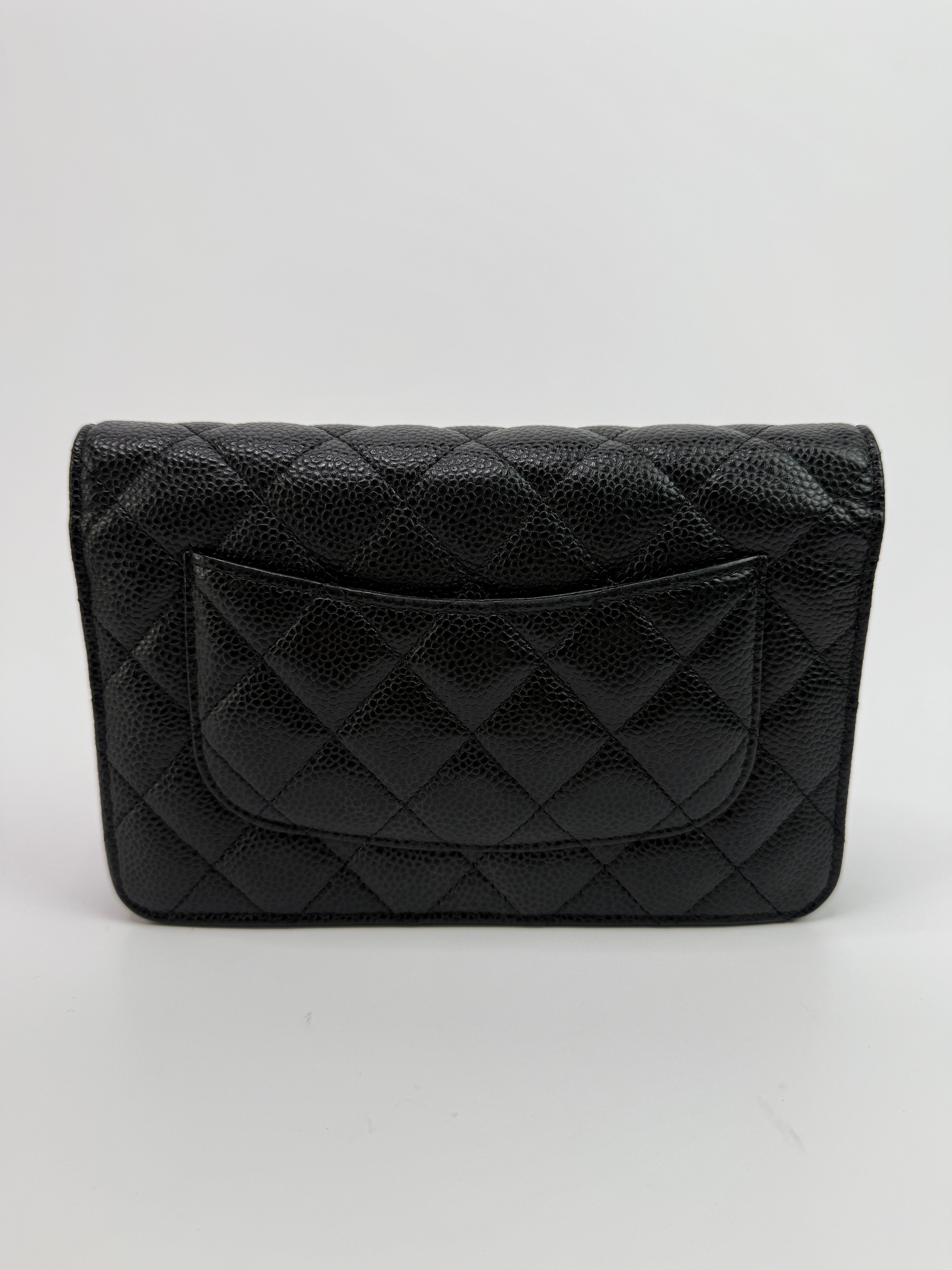 Chanel Wallet On Chain Black Caviar Leather With GHW