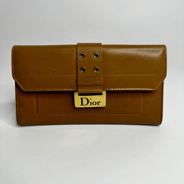 Christian Dior Patent Beige Wallet