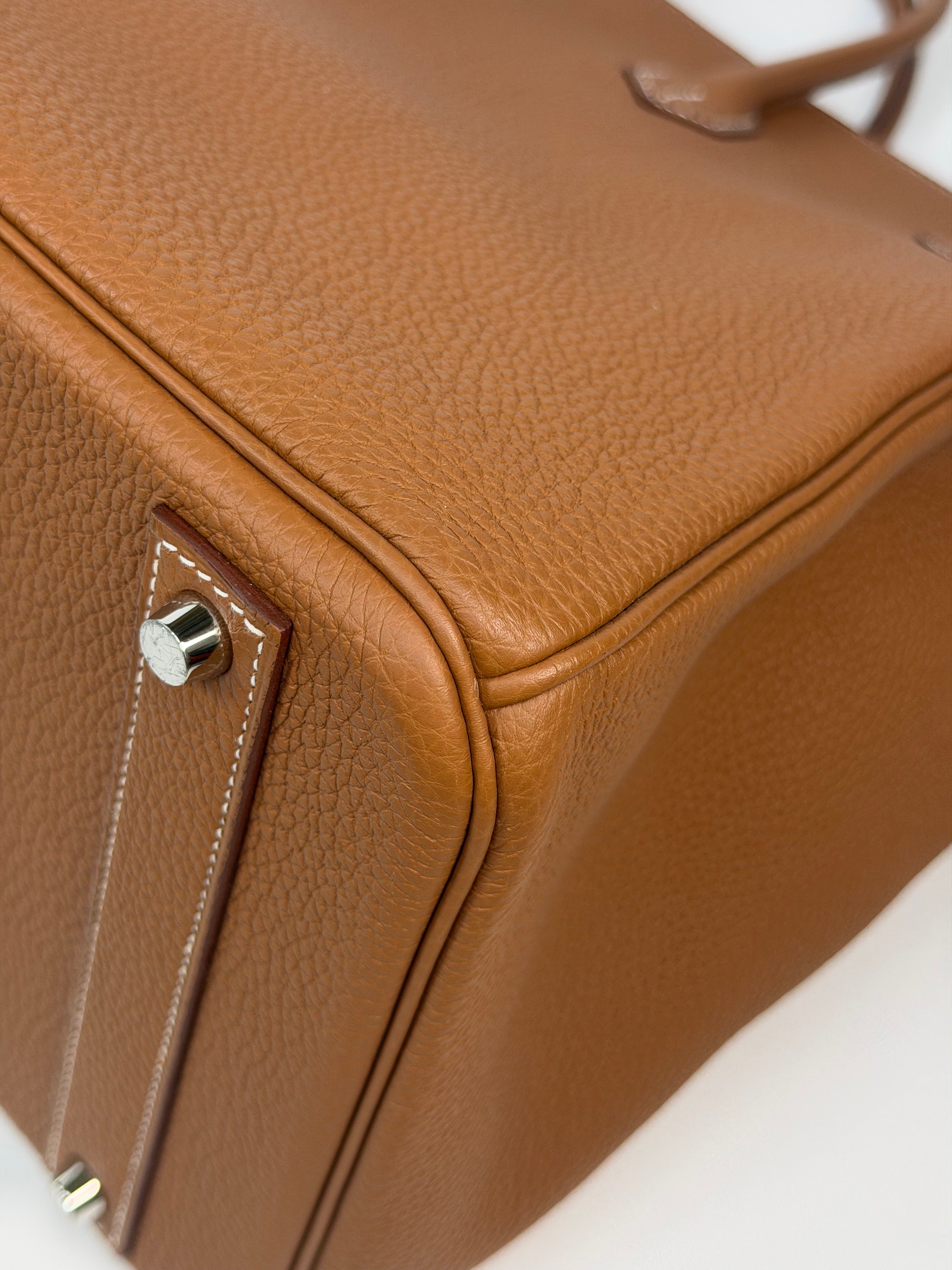 *Rare Find* Hermès Birkin 40 In Gold Togo Leather With Palladium Hardware. Authentic and preloved in excellent condition. 100% guarantee