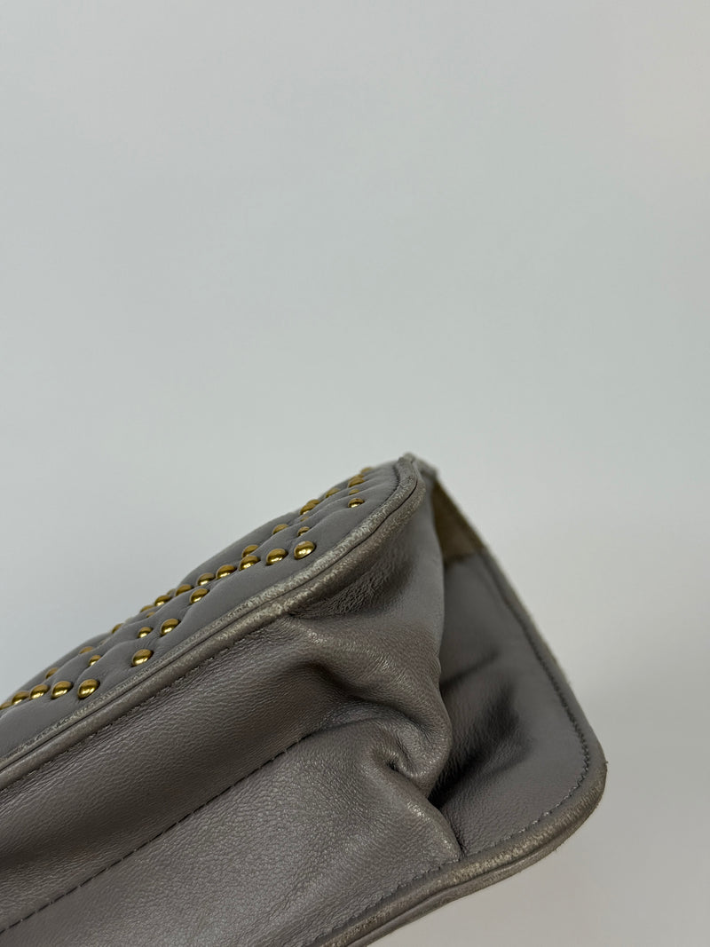 Christian Dior Lambskin Cannage Studded Dioraddict Shoulder Bag