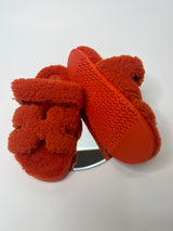 Hermès Fur Chypre Sandals (Size 40/UK 7)