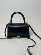 Balenciaga Small Hourglass In Box In Black Bag