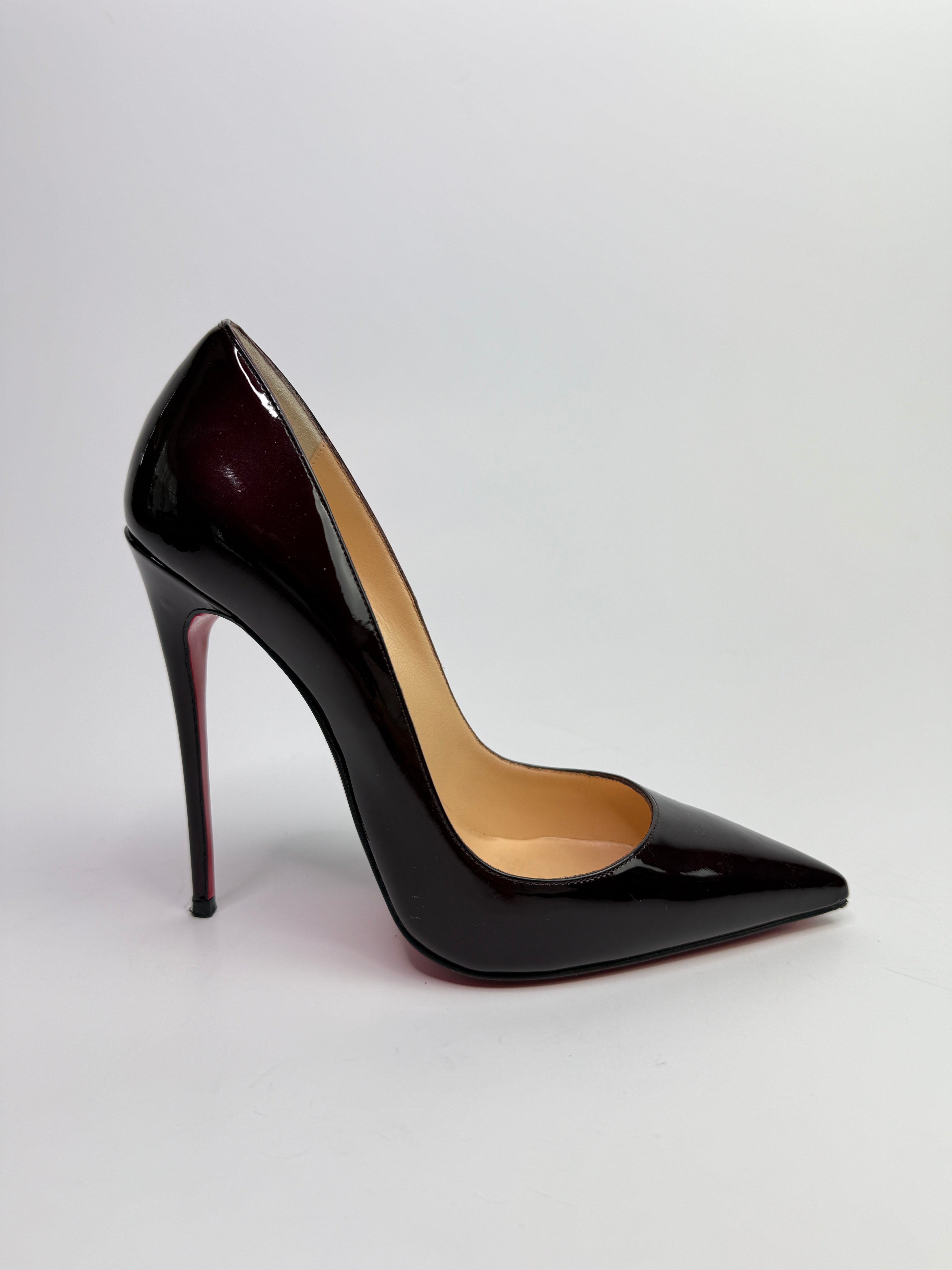 Christian Louboutin So Kate 120 In Rouge Noir  (Size 37.5/UK4.5)