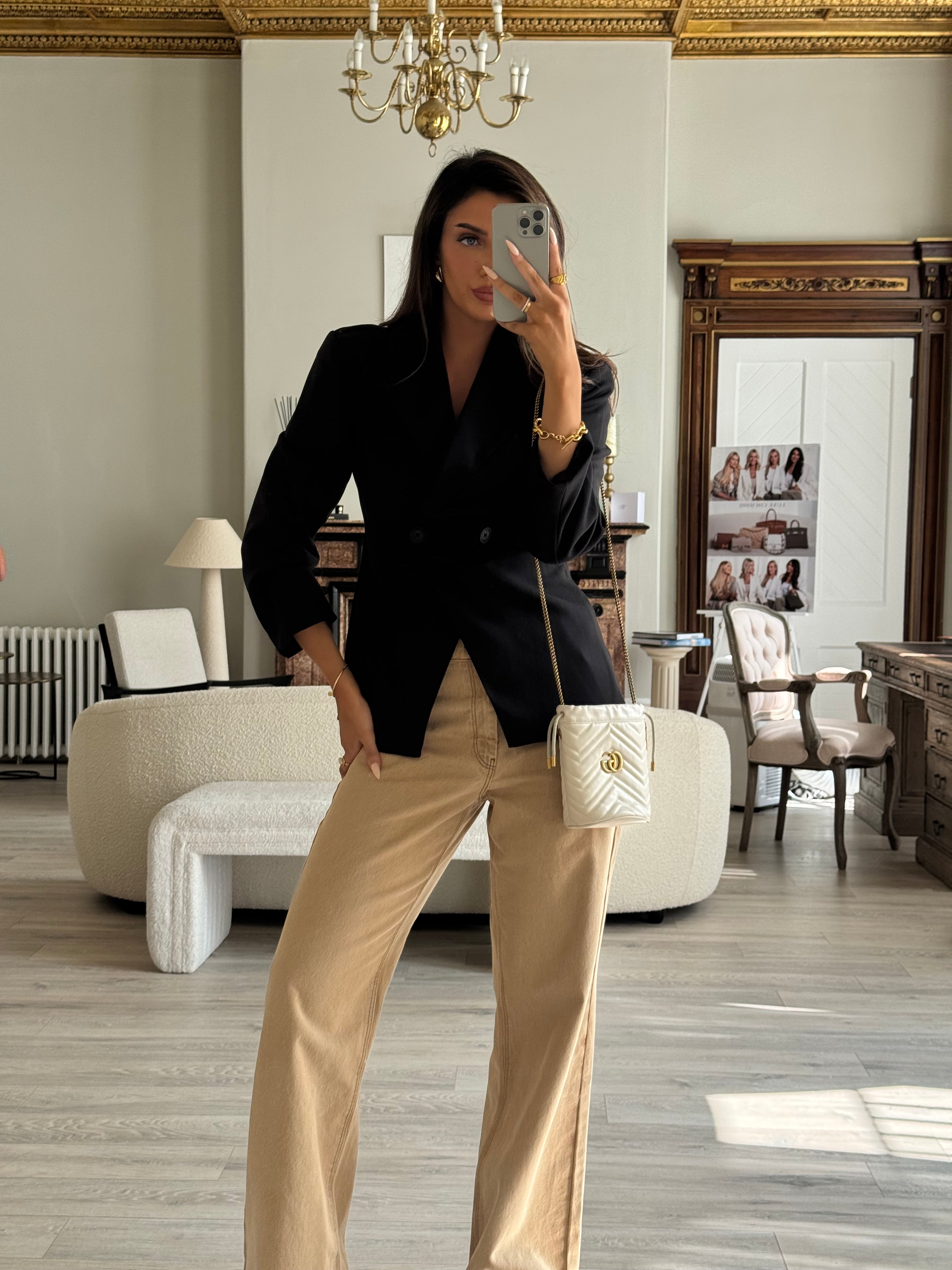 Gucci GG Marmont Mini Quilted Bucket Bag