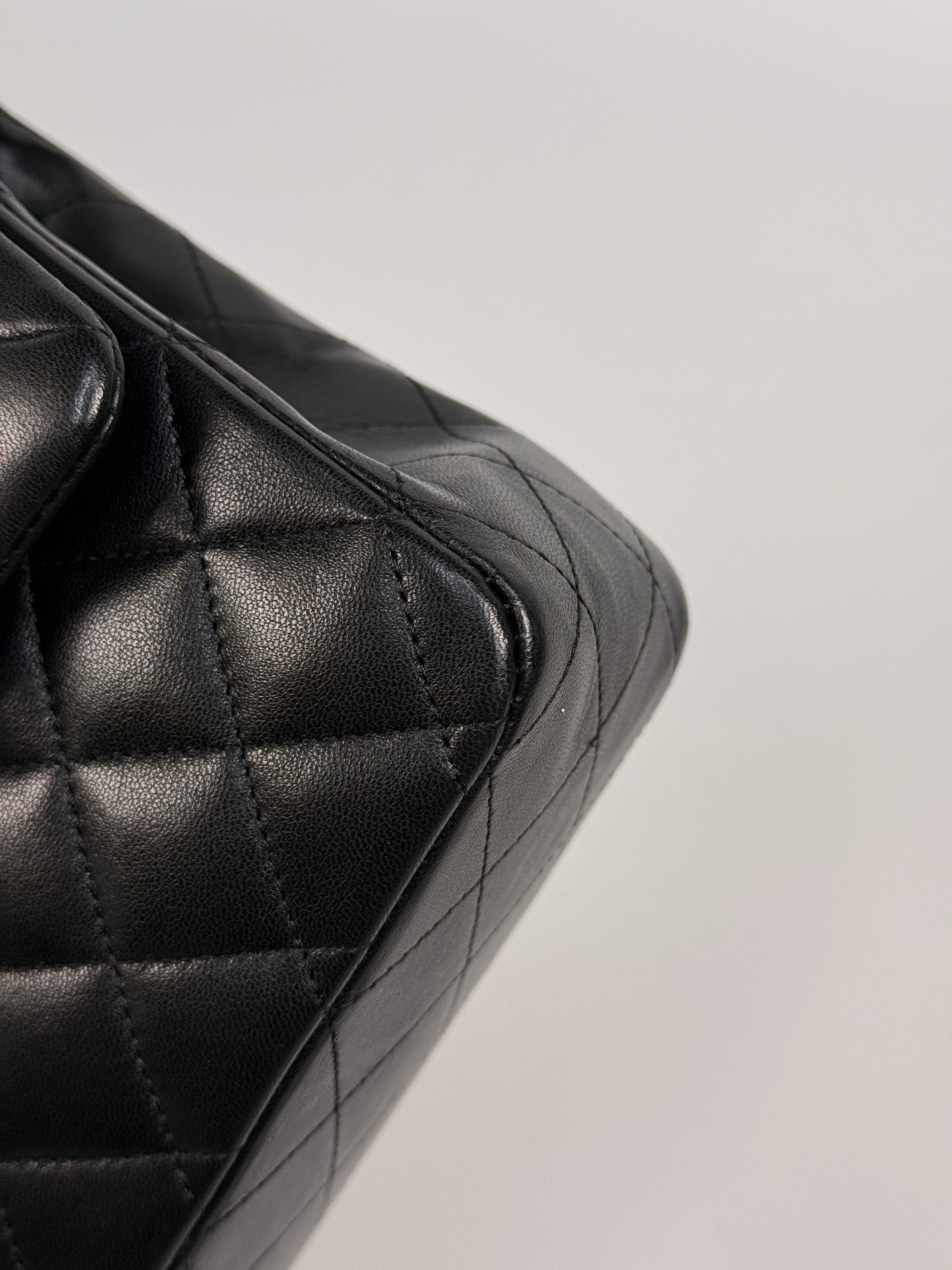 Chanel Medium Classic Double Flap Black Lambskin With Gold Hardware
Authentic Pre Loved Verified by Luxe Cheshire Trusted Designer resale