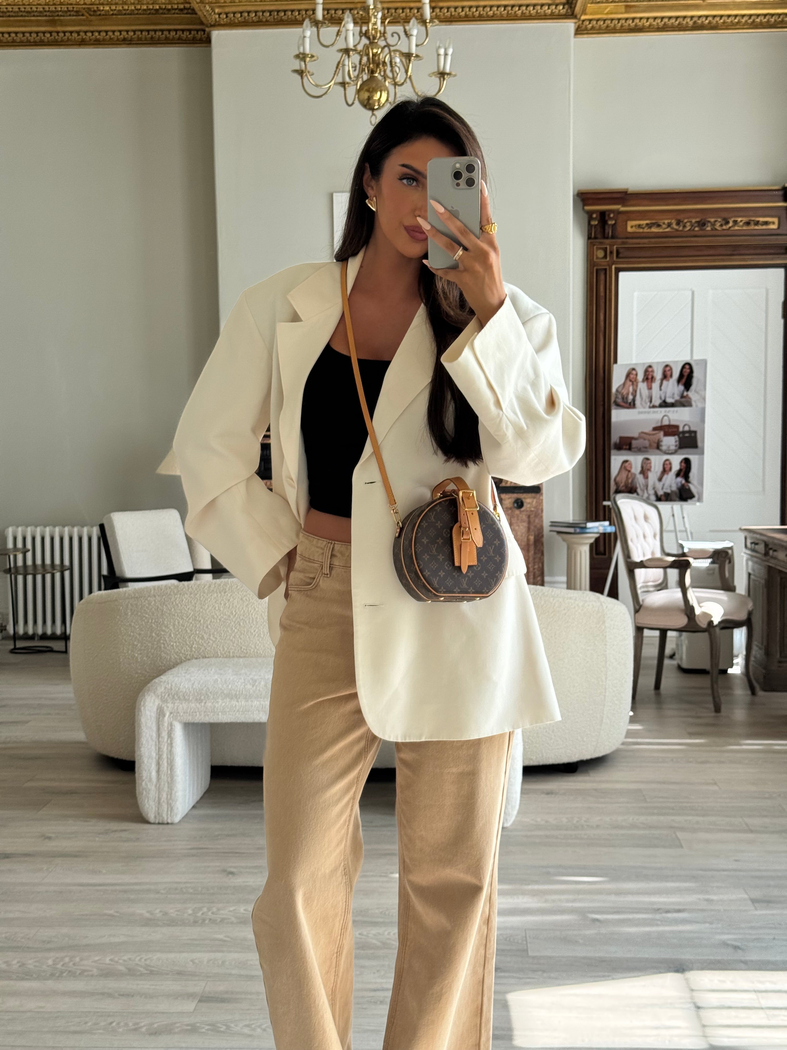 Louis Vuitton Petite Boite Chapeau Bag In Brown Monogram Gold Hardware Authentic and pre loved 