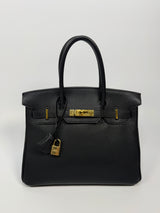 Hermès Birkin 30 In Black Togo Leather With GHW
