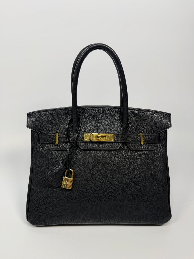Hermès Birkin 30 In Black Togo Leather With GHW