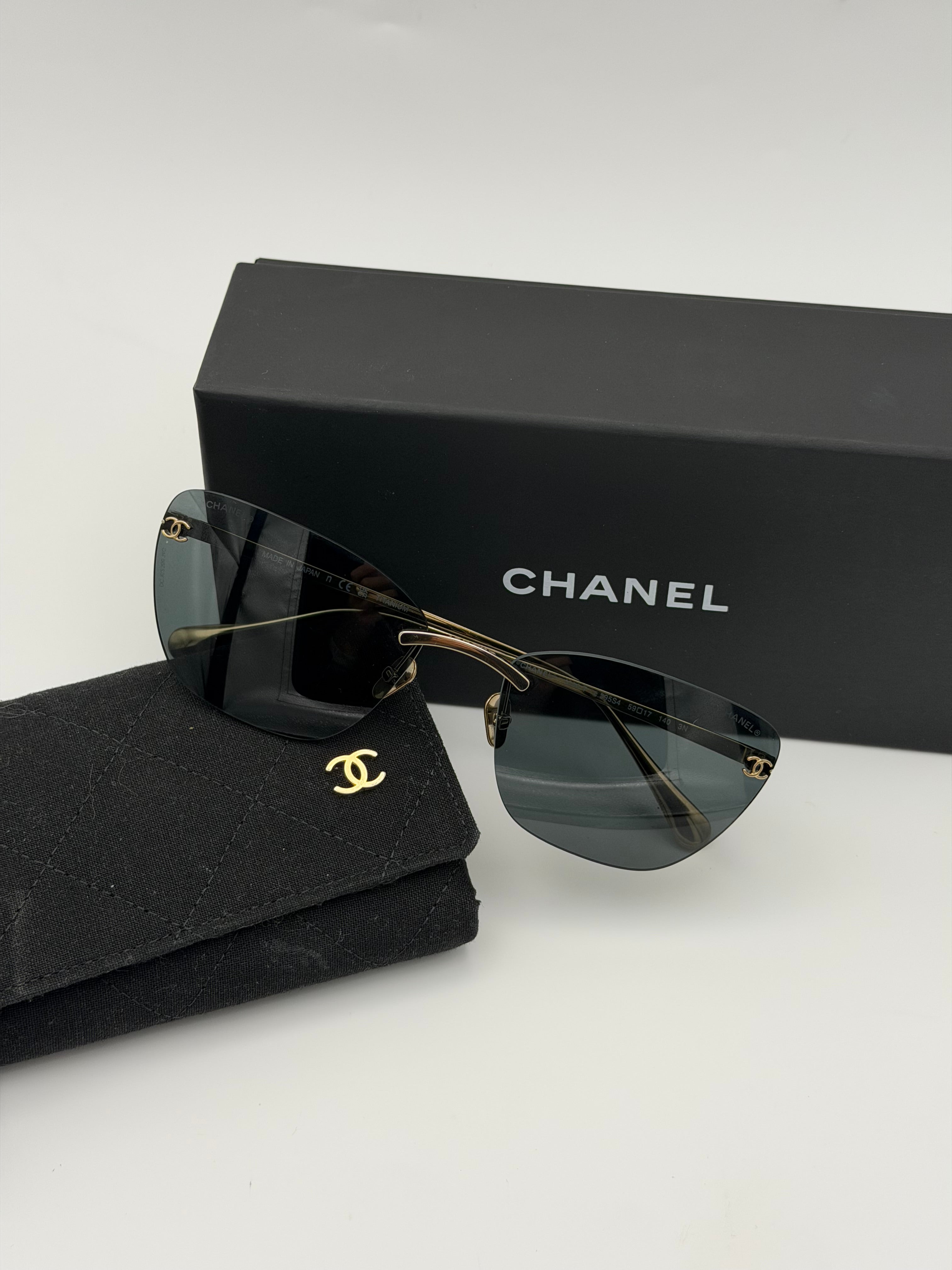 Chanel Sunglasses grey gradient. Authentic and preloved in excellent condition 