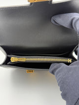 Hermès Constance Slim Wallet In Black Epsom Leather With GHW