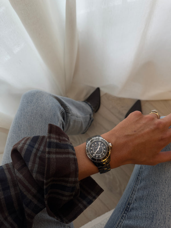 Chanel J12 38MM Black Ceramic Watch