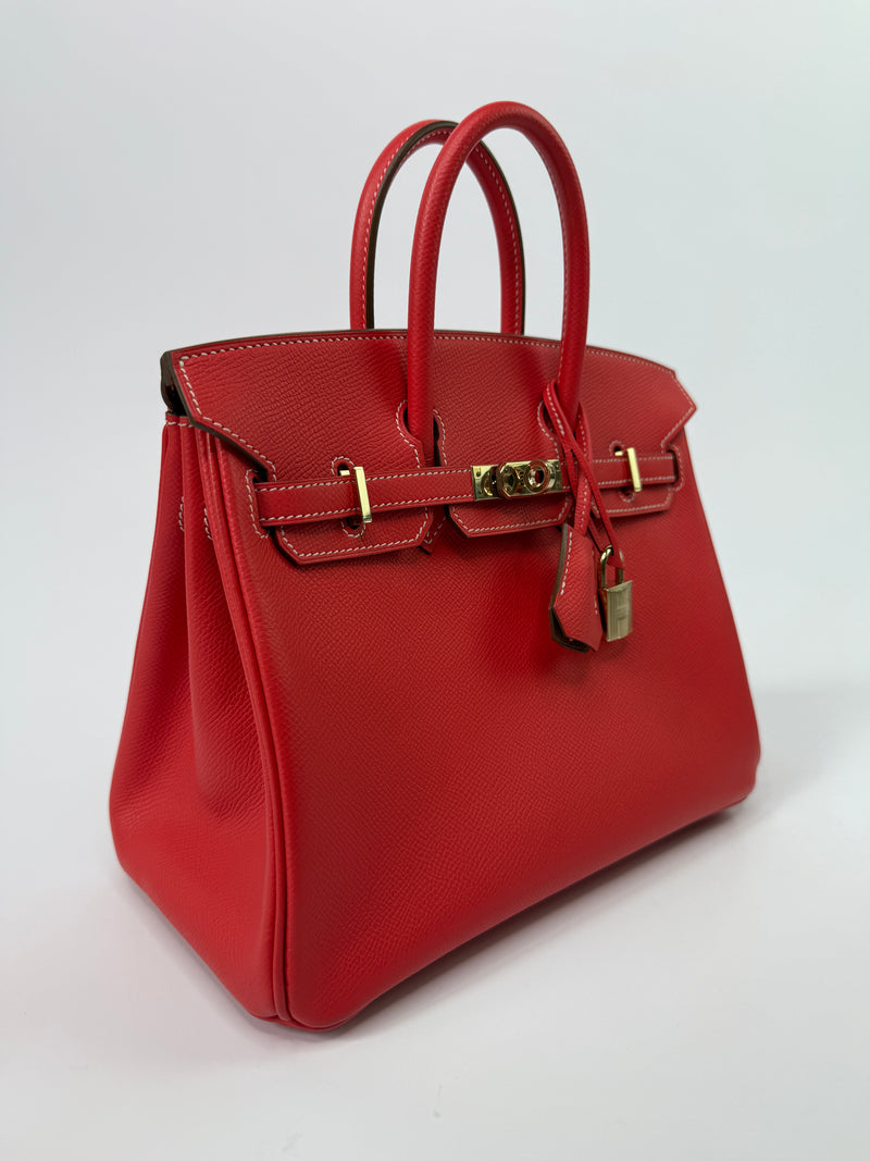 Hermès Birkin 25 In Candy Rose Jaipur Epsom With Permabrass Hardware