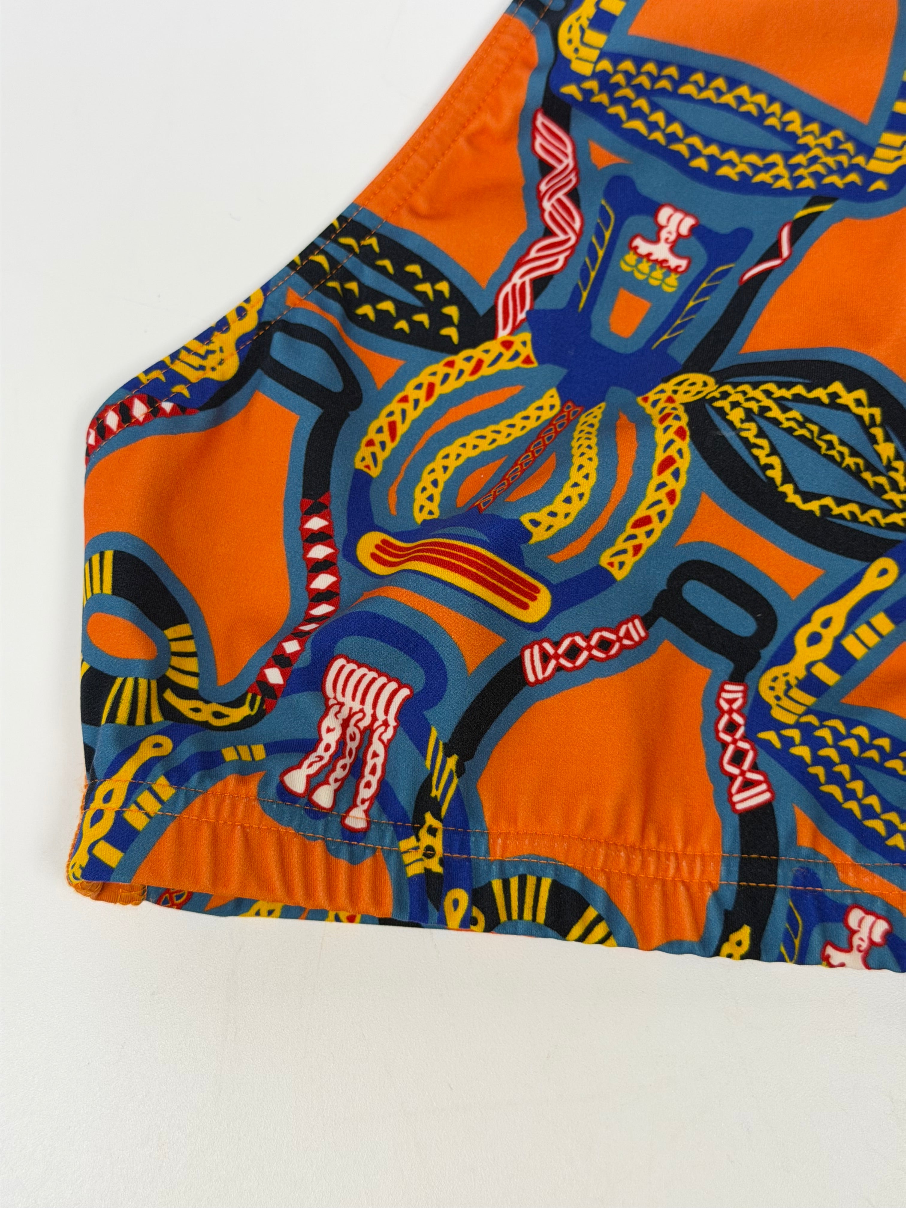 Hermès Printed Bikini Top (Size UK8 ). Authentic and preloved in excellent condition. 100% guarantee