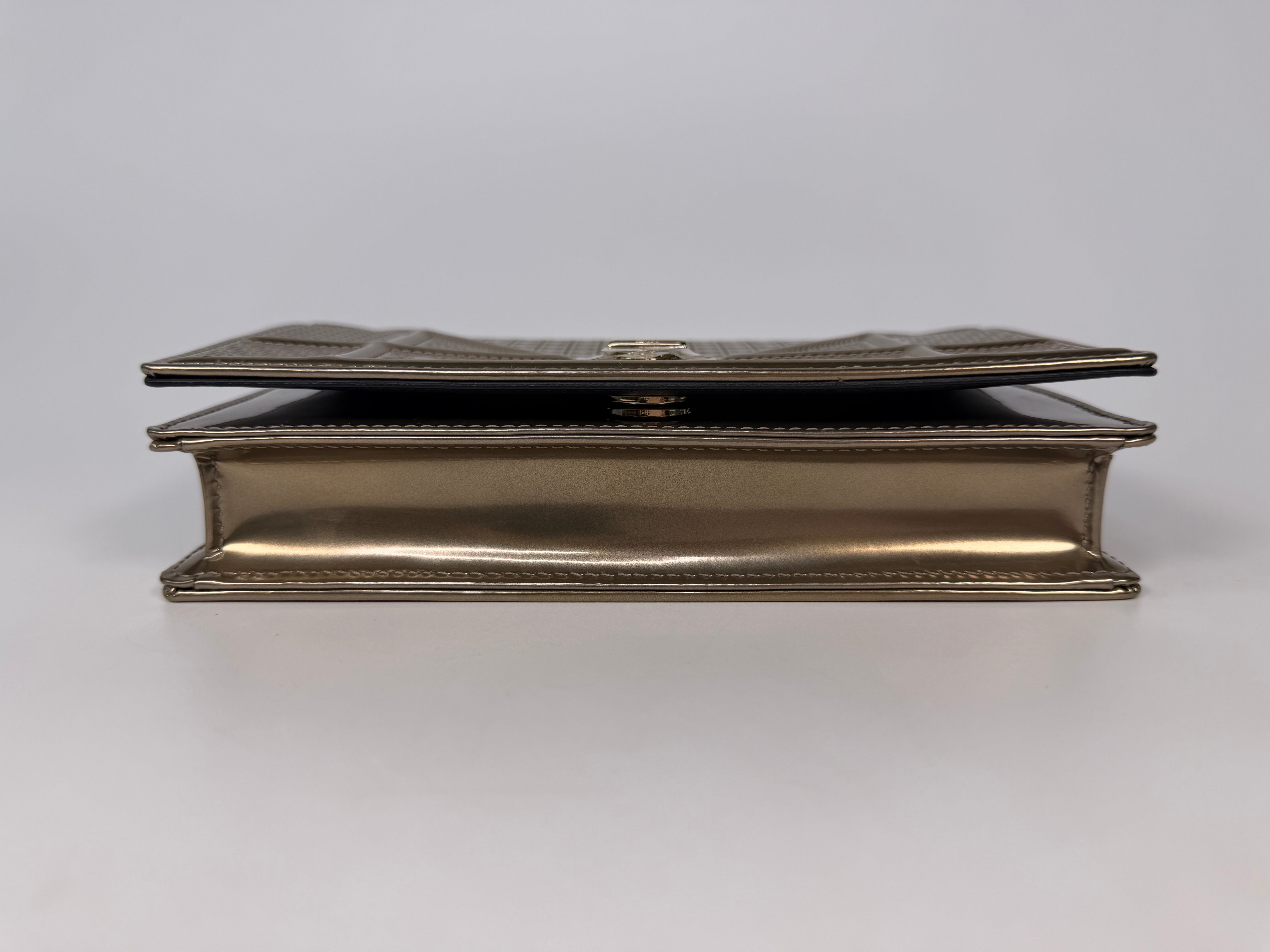 Authentic and preloved Christian Dior Mini Diorama Gold With Gold Hardware . Excellent condition. Verified by Luxe Cheshire 