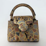 Louis Vuitton Capucines BB In Gold Python With GHW