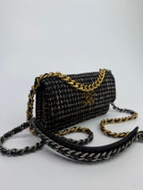 Chanel 19 Wallet On Chain In Tweed Fabric