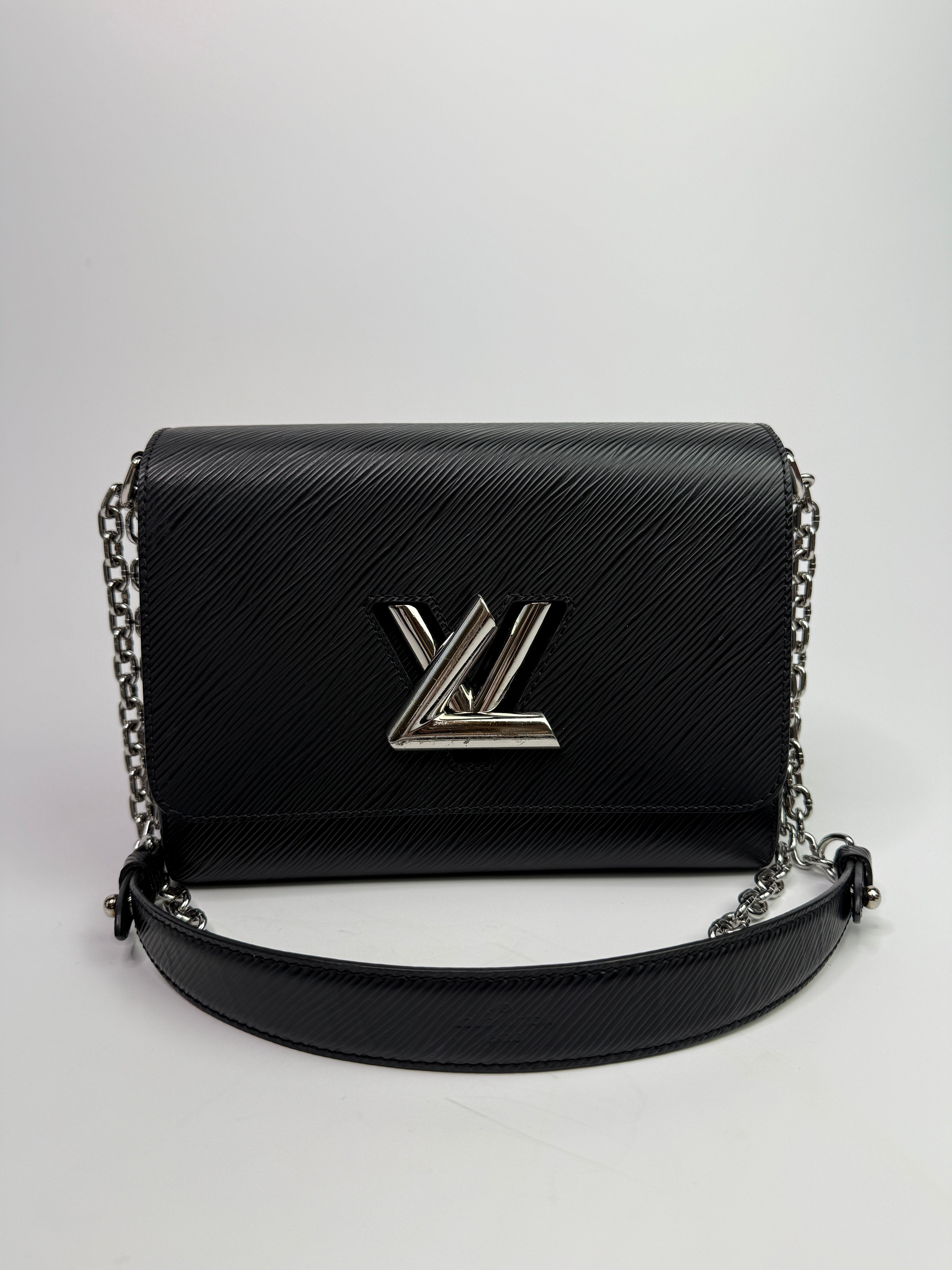 Louis Vuitton Black Epi Leather Twist MM Shoulder Bag