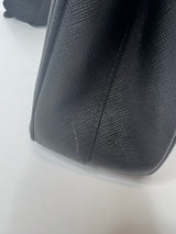 Prada Galleria Micro Bag In Black Saffiano Leather