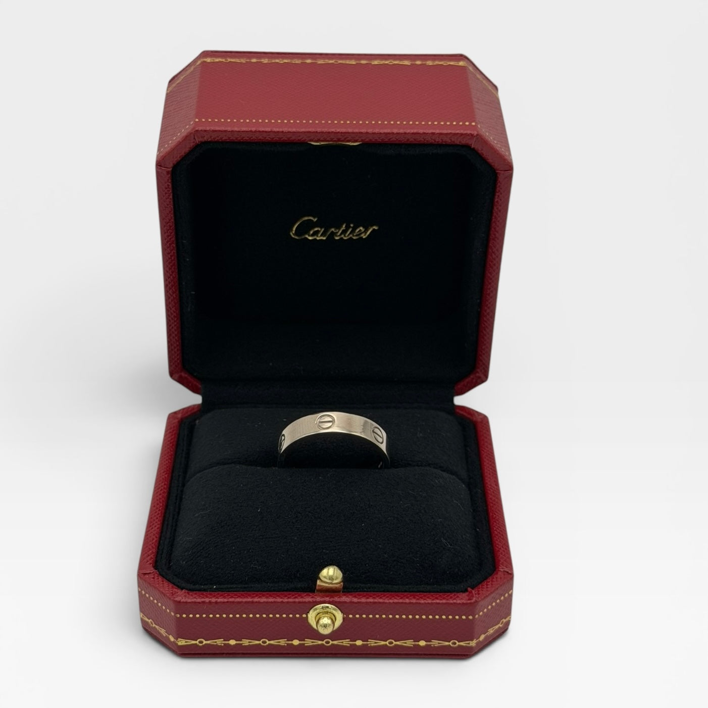 Cartier Love Ring Classic Model In 18kt White Gold