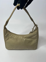 Prada Re-Edition 2000 Re-Nylon Bag In Beige