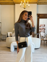 Chanel Mini Rectangle In Black Lambskin With SHW