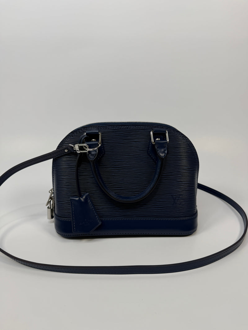 Louis Vuitton Alma BB In Navy Epi Leather