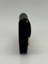 Hermès Constance Slim Wallet In Black Epsom Leather With GHW