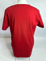 Balmain Red Logo T-Shirt  (Size 40 / UK 12)