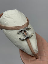 Chanel CC Thong Sandals (Size 38.5/UK5.5)