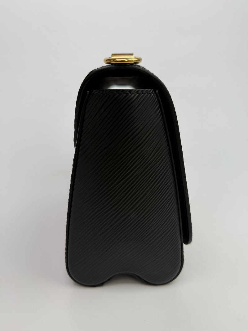 Louis Vuitton Black Epi Leather Twist MM Shoulder Bag