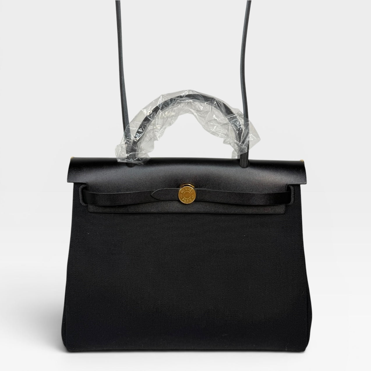 Hermès Herbag 31 Zip In Black With Gold Hardware