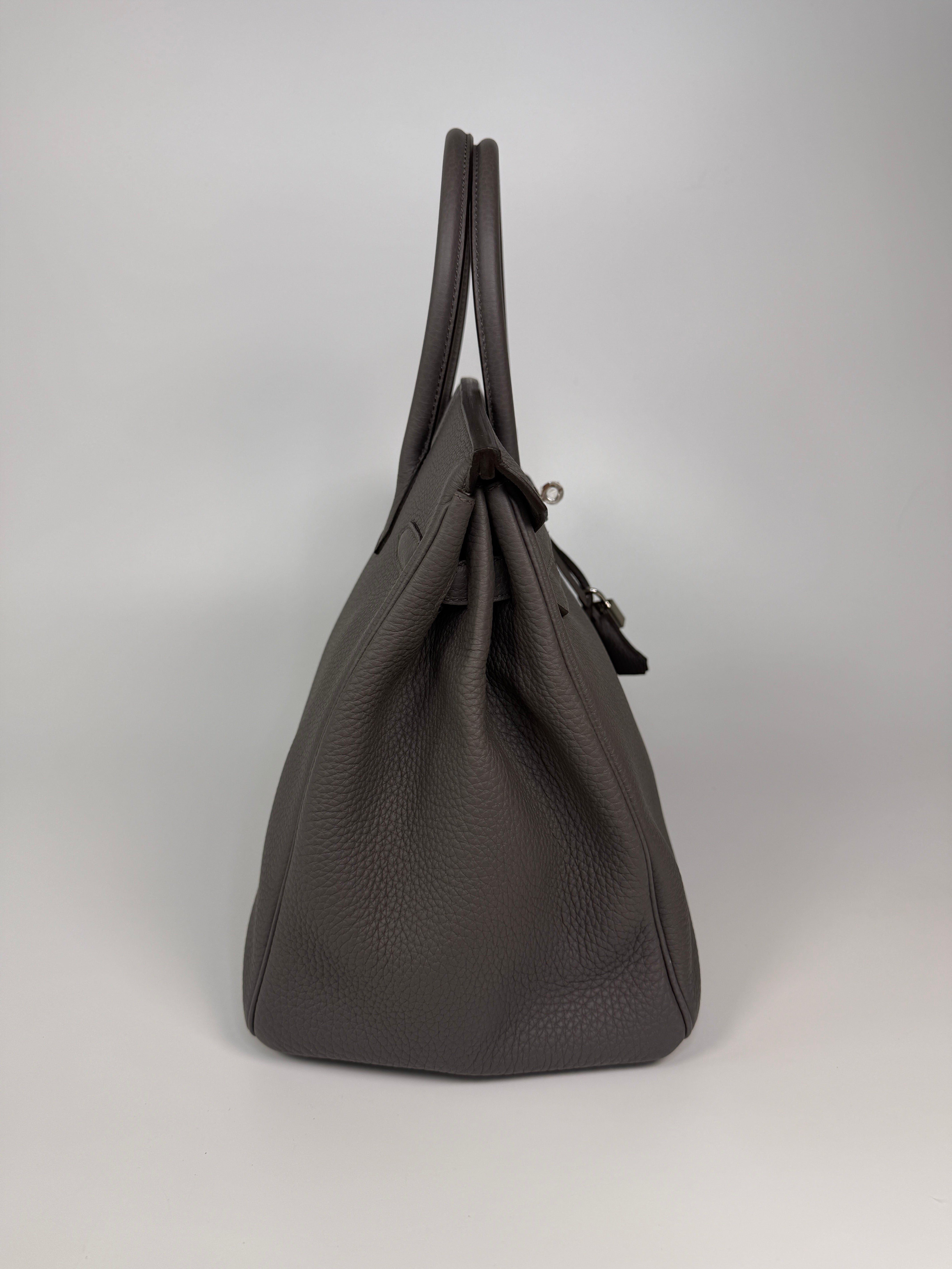 Hermès Birkin 35 In Gris Etain Togo Leather With Palladium Hardware
