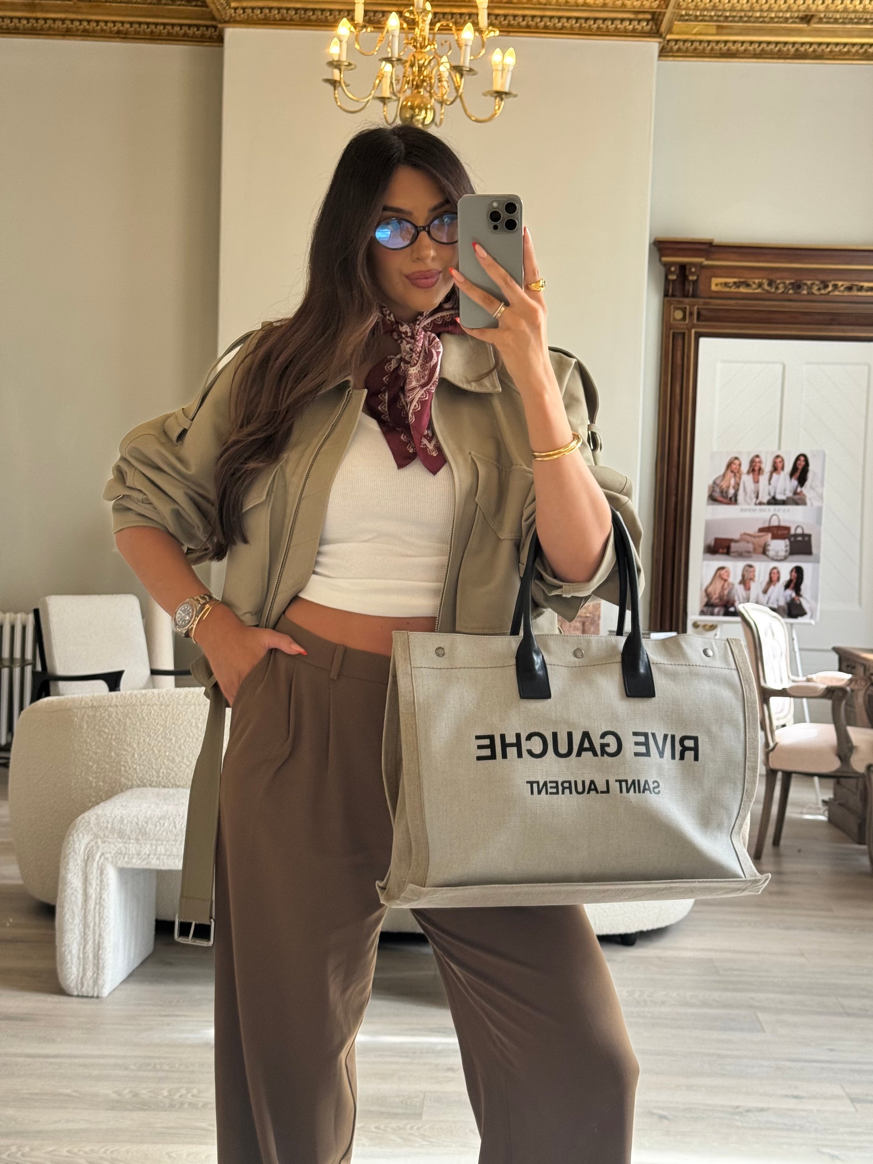 Saint Laurent Rive Gauche Large Tote