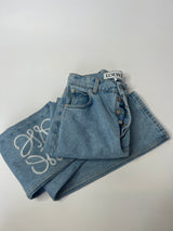 Loewe Anagram-Embroidered Straight-Leg Jeans (Size 36FR / UK 8 )