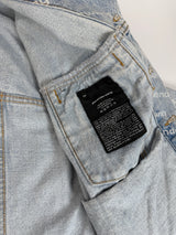 Alexander Wang Blue Falling Back Logo Denim Jacket (M/UK10)