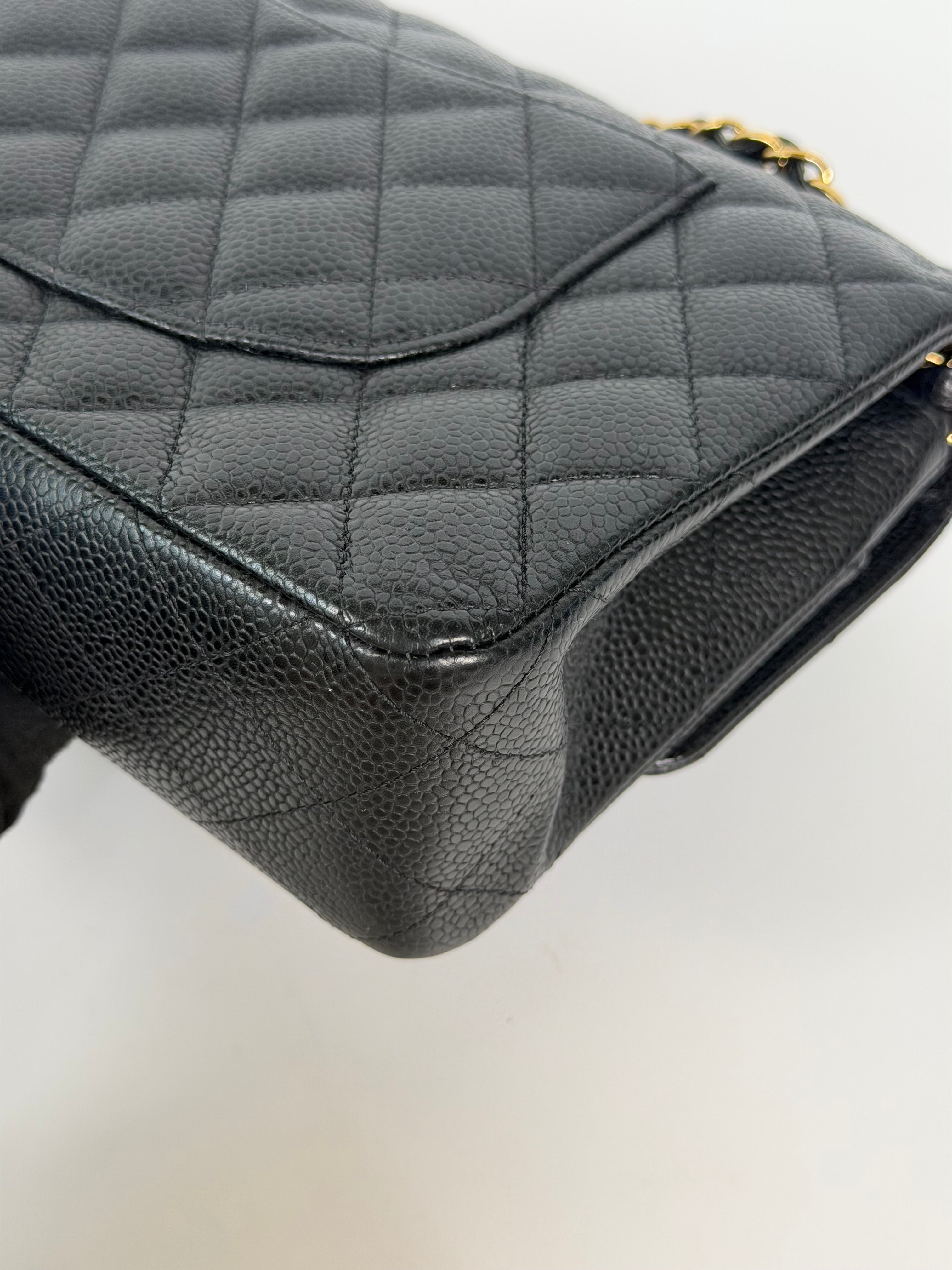 Chanel Medium Classic Double Flap Black Caviar Gold Hardware. Authentic and preloved in excellent condition.  100% guarantee