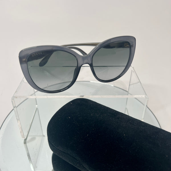 Gucci Grey Oversized Sunglasses