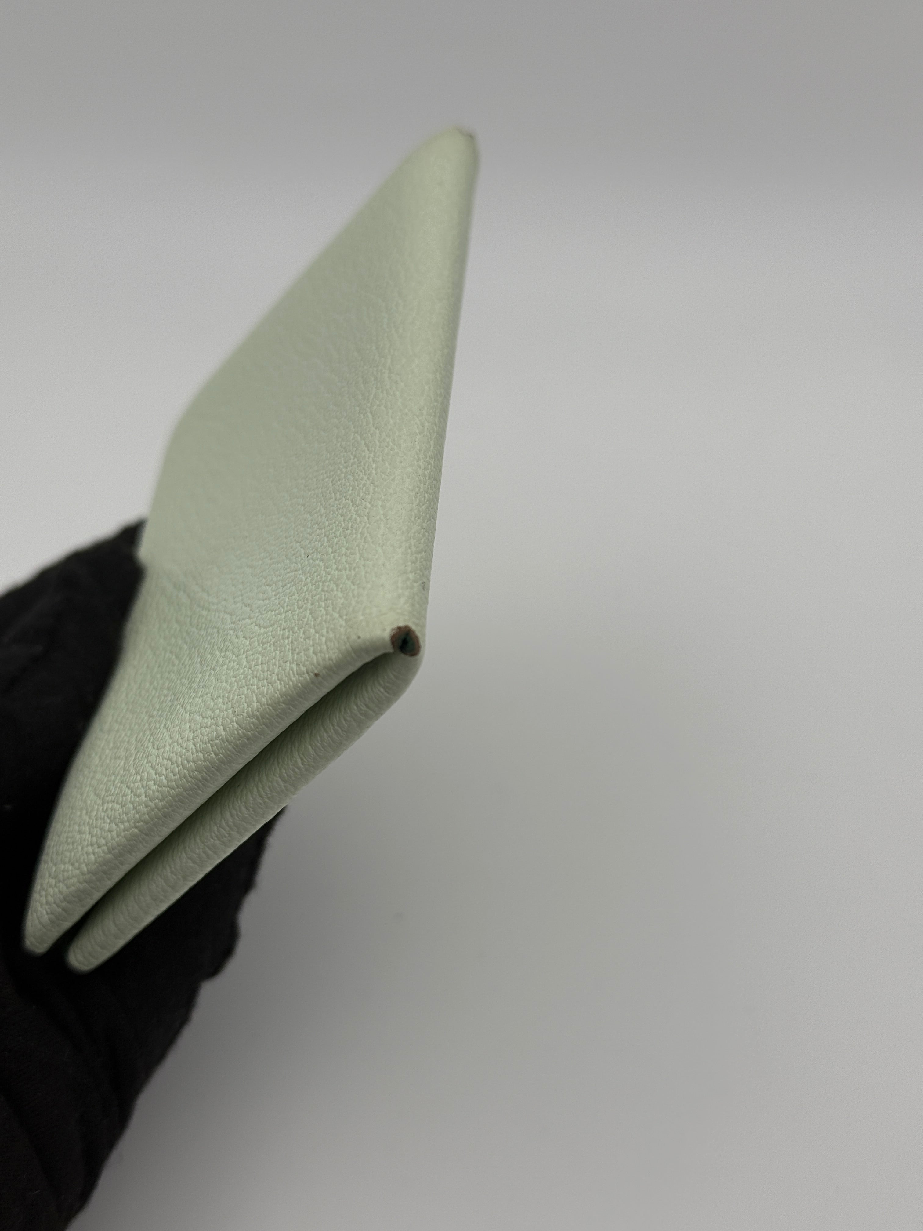 Hermès H Calvi Duo Wallet In Vert Fizz & Green Bamboo