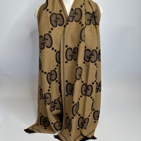 Gucci GG Wool Jacquard Scarf