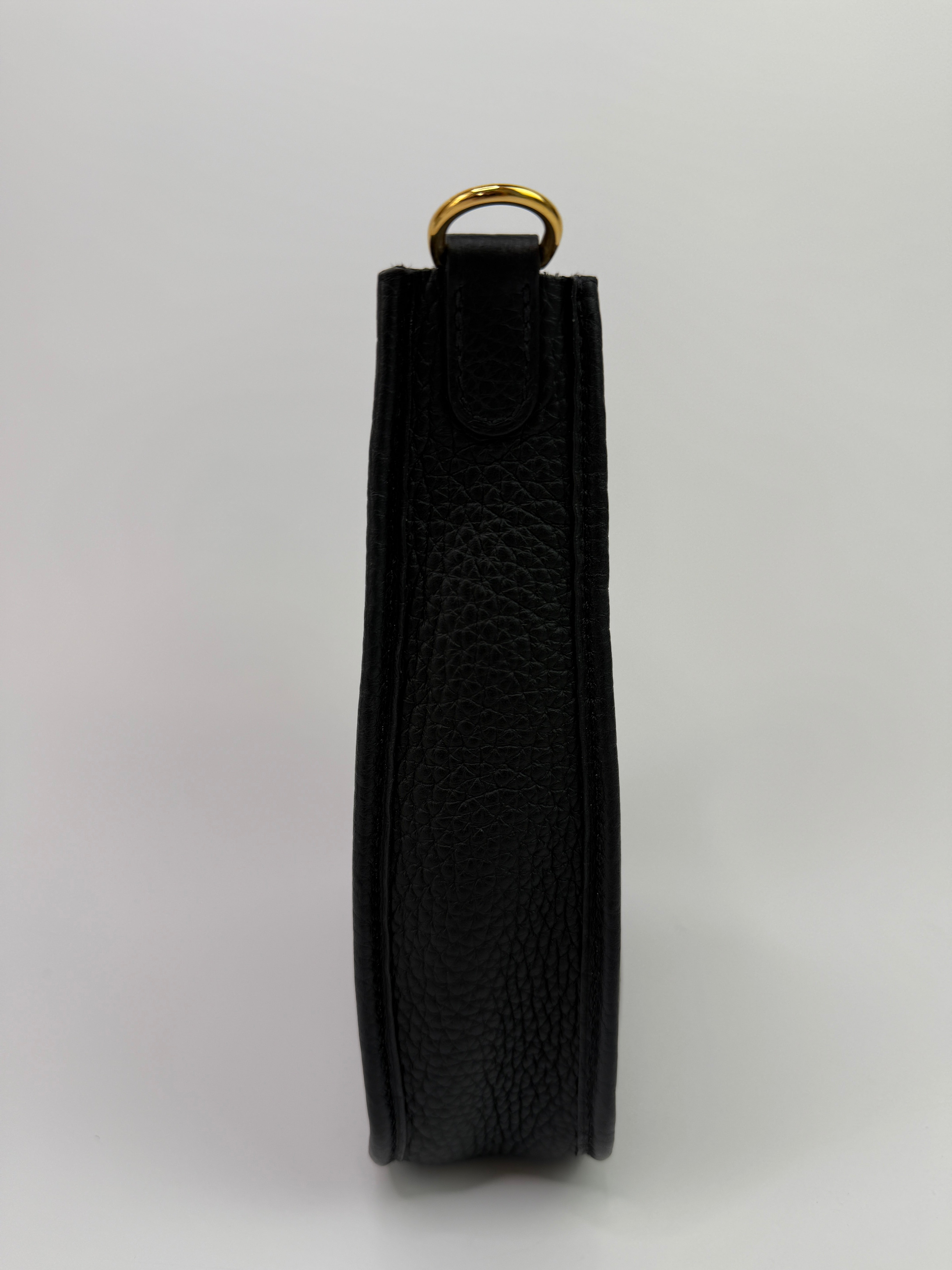 Hermès Evelyne TPM Black Clemence GHW