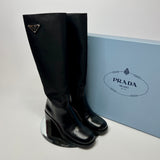 Prada Nylon Knee Boots (Size 36.5 /UK 3.5)
