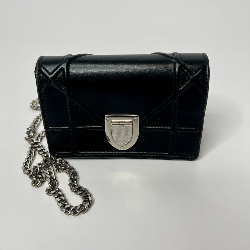 Christian Dior Black Micro Diorama Bag